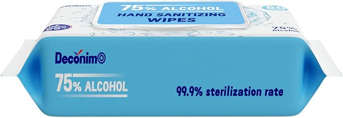 Advanced Large 75% Alcohol Hand Sanitizing Wipes, 4 Packs of 50 -