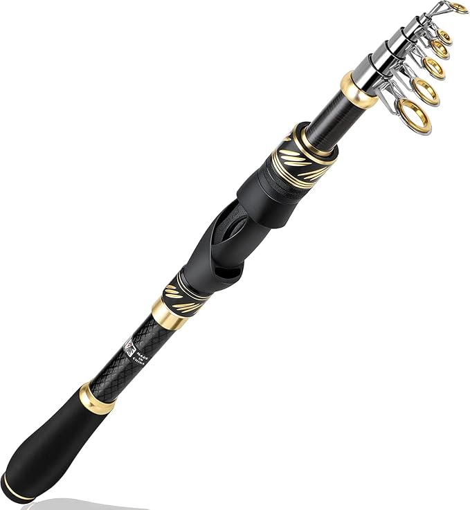 PLUSINNO Fishing Pole, Fishing Rod and Reel Combo, Telescopic Fishing Rod Kit