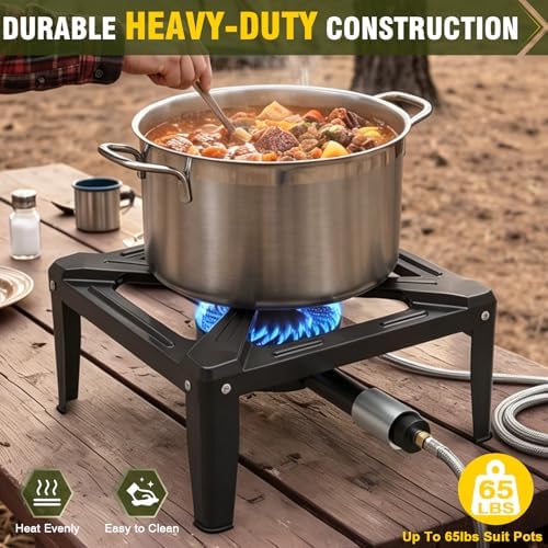 BESTFIRE Single Burner Propane Gas Stove 13000 BTU Portable Outdoor Cooker