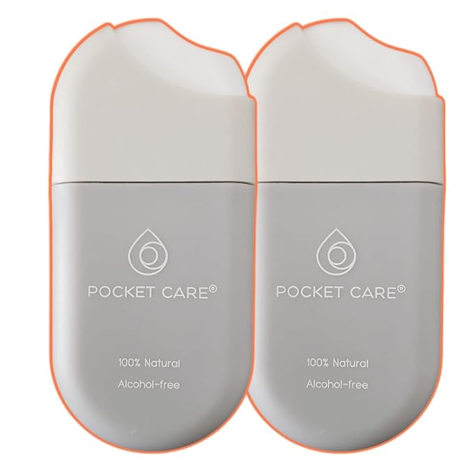 POCKET CARE | 2 Pack Gum scented Hand Cleanser Moisturizing Spray 1 Fl OZ-