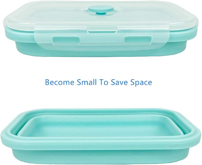 CARTINTS Silicone Collapsible Food Storage Containers-Prep/Storage Bowls