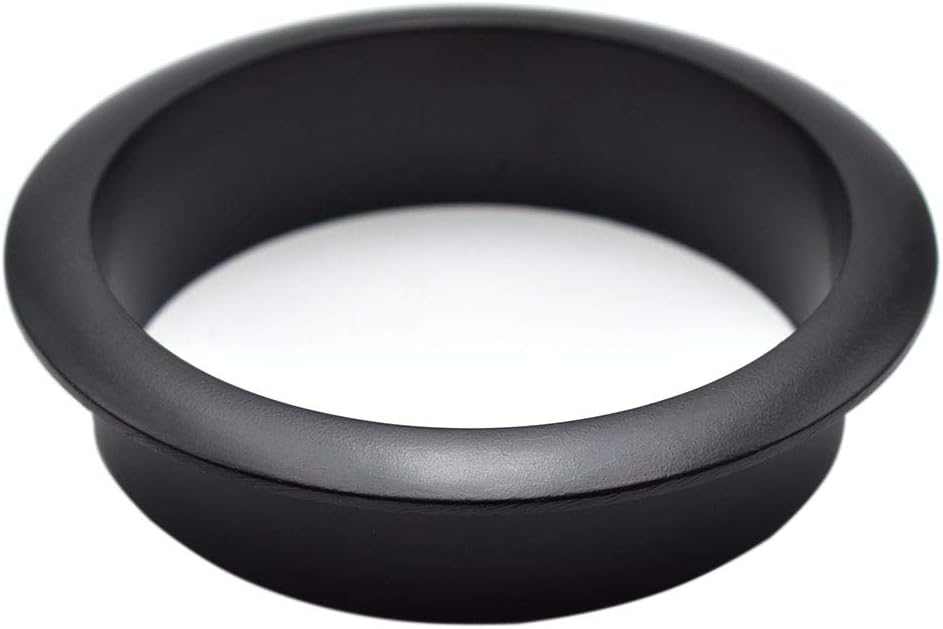 2-3/8 Inch(60mm) Zinc Alloy Desk Hole Cover Grommets Black Wire Cord Cable Organizer for Computer Desk Cabinet