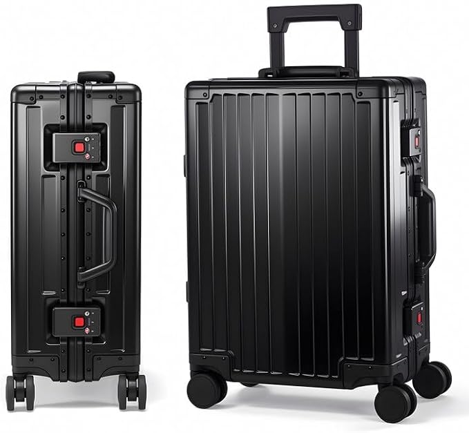 All Aluminum Carry On Luggage 22x14x9 Airline Approved，Hard Shell Carry On