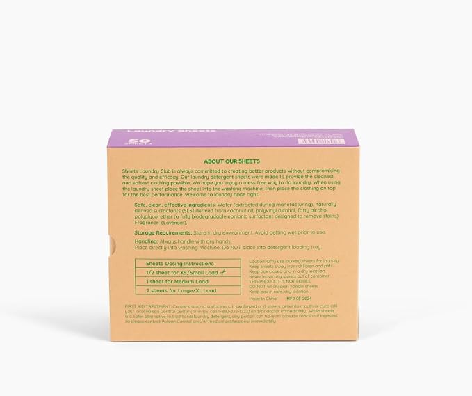 Sheets Laundry Club Laundry Detergent Sheets, 100 Loads
