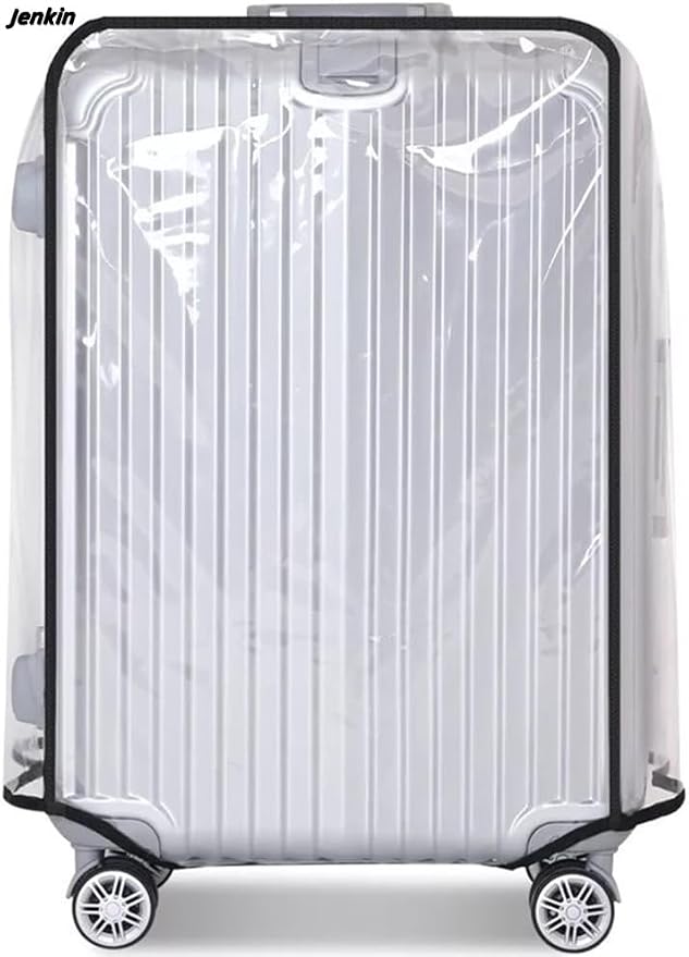 JenKin Luggage Protector Suitcase Cover PVC Waterproof Travel Suitcase Fits