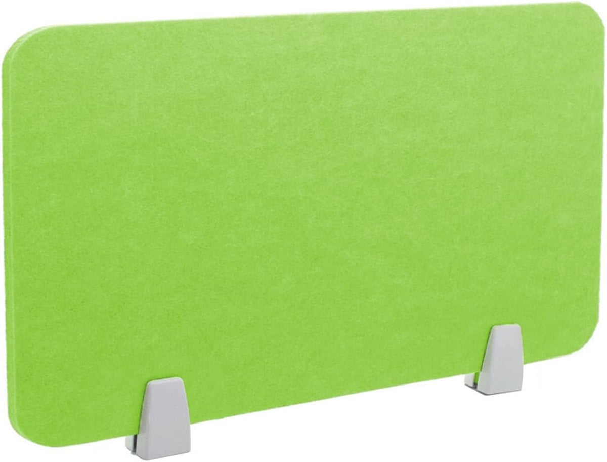 Icegrey Acoustic Desk Divider Privacy Panel Removable Sound Absorbing Desk Partition Board with 2 Clips for Student Call Centers Offices Braries Classrooms Library, Green, 15.6x15.6