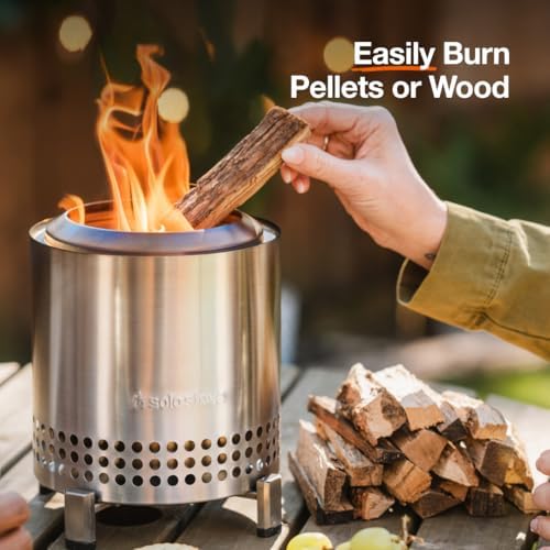 Solo Stove Mesa XL 7" Gunmetal Tabletop Fire Pit | Wood & Pellet Fueled