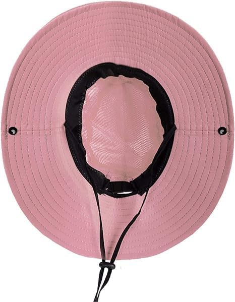 ZOORON Women's Ponytail Safari Sun Hat, Wide Brim UV Protection Outdoor Bucket