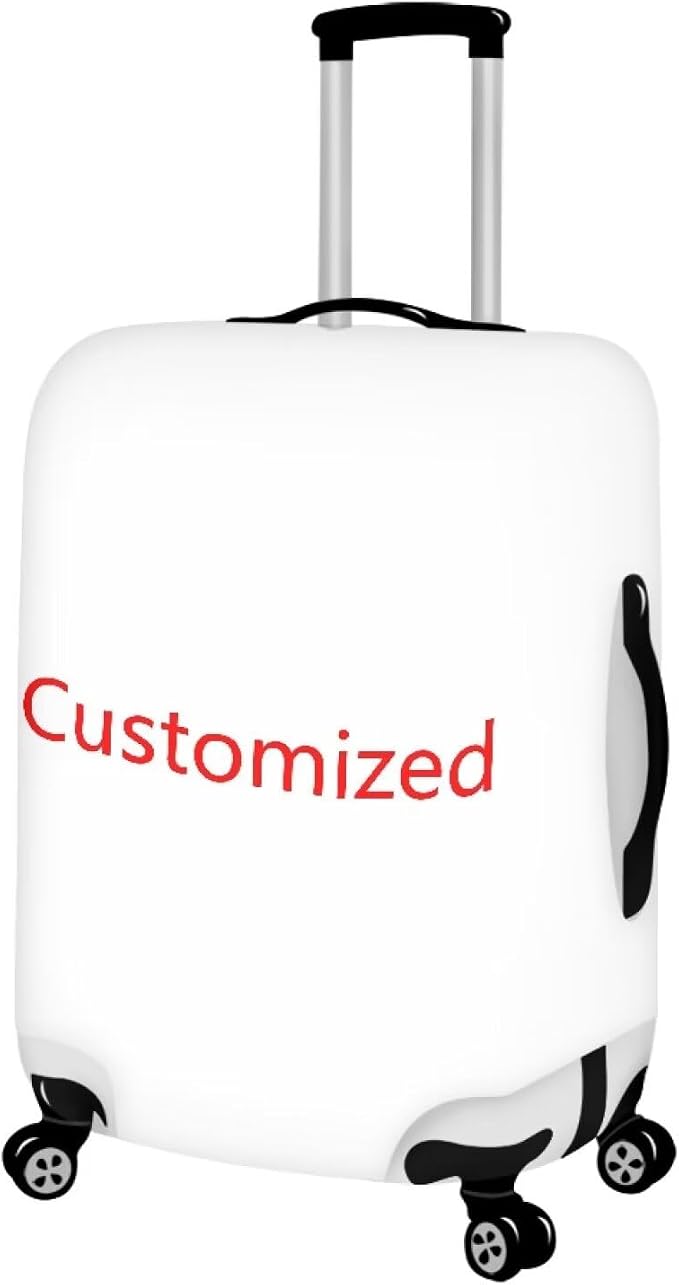 Customized Travel Luggage Covers Anti Scratch Thick Personalized Suitcase Case
