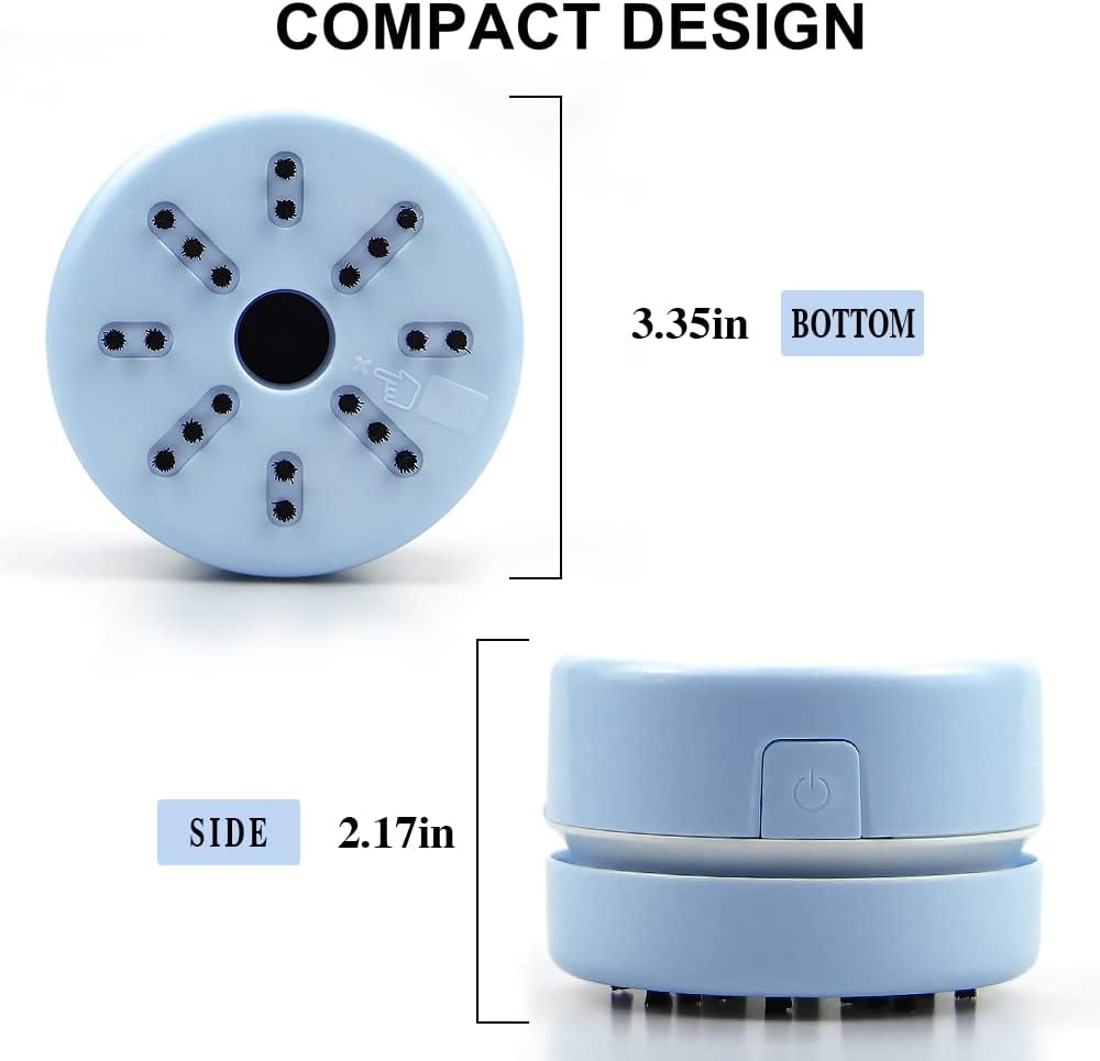 BLOCE Diamond Tools, Desk Accessories Vacuum Cleaner Mini, Hand-Held Vacuum Cleaner (Blue)