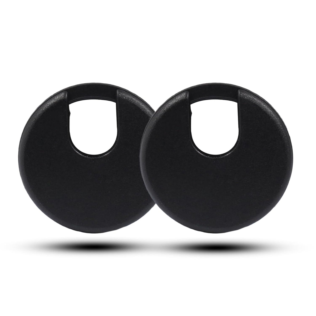 2pcs 1-1/2 Inch Desk Grommet, Plastic Desk Hole Cover, Black Cable Hole Cover, Desk Hole Grommet for Wire Cord Organizing Office Computer Desk