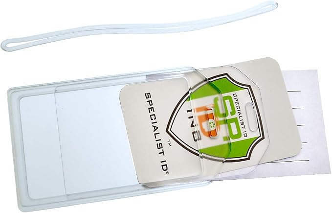 5 Pack - Premium Rigid Airline Luggage Tag Holders - Heavy Duty Hard Plastic