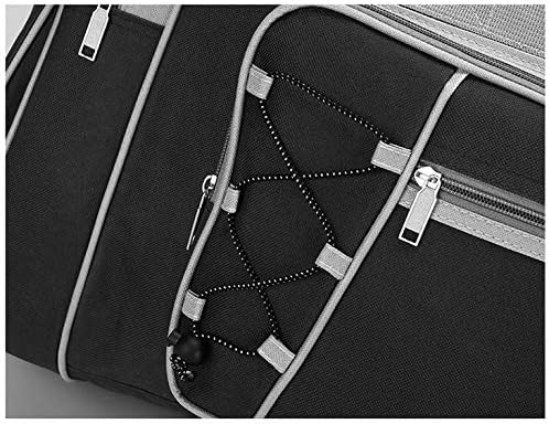 Travel Duffle Bags for Men 26" Black Weekender Over Night Carry On Bag