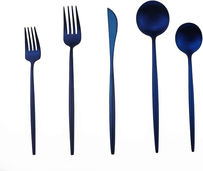 Gugrida 20-Piece 18/10 Stainless Steel Flatware Silverware, Luxury Dinnerware