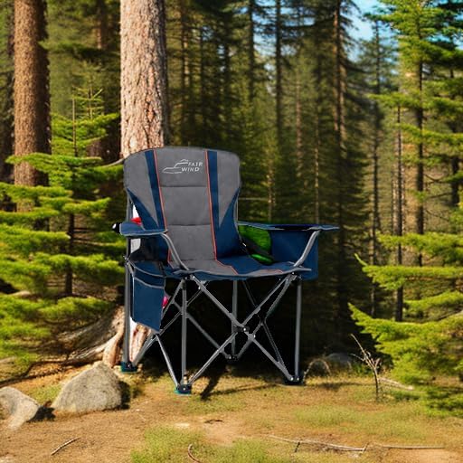 FAIR WIND Oversized Fully Padded Camping Chair