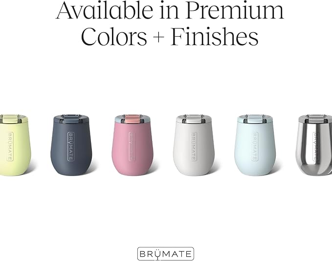BrüMate Uncork'd 14oz 100% Leakproof Insulated Wine Tumbler | Locking Lid | Insulated Stainless Steel Wine Glass | Perfect For Travel & Outdoors | BPA-Free (Lilac Dusk)