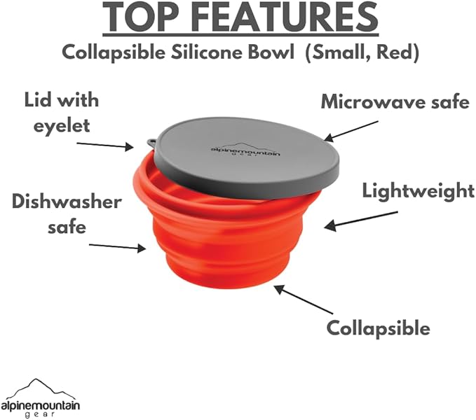 Collapsible Silicone Bowl with Lid