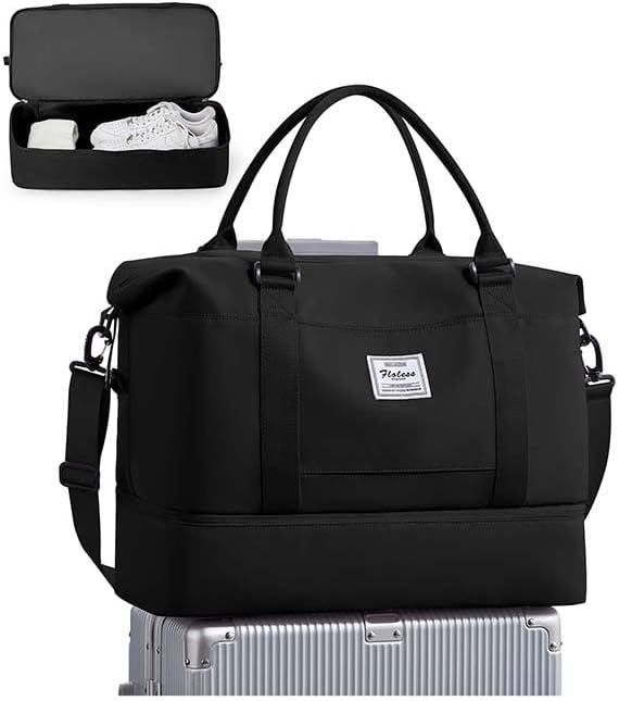 Travel Duffel Bag, Sports Tote Gym Bag, Shoulder Weekender Overnight Bag
