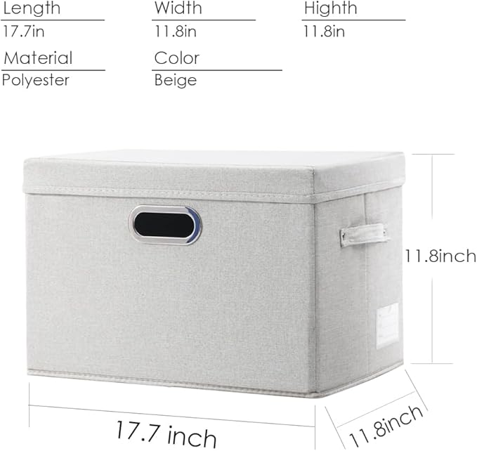 PRANDOM Large Collapsible Storage Containers