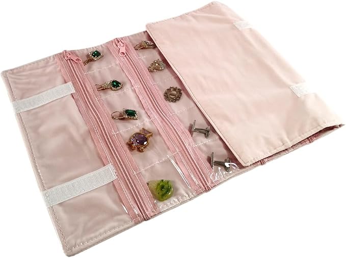 Travel Jewelry Roll Bag Portable Organizer Pouch