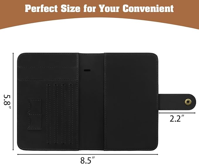 Jack&Chris Genuine Leather Handmade Passport Holder
