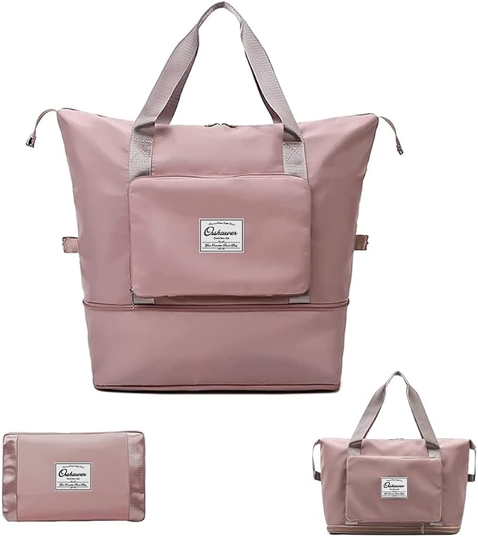 Large Capacity Foldable Travel Bag Expandable Portable Carry on Bag Dry&Wet