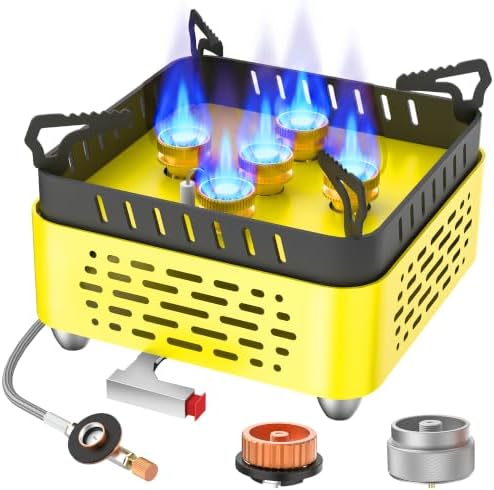 5 Flame Portable with Piezo Ignition Portable Gas Stove