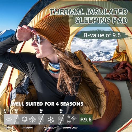 Elegear CumbreX™ Self Inflating Sleeping Pad with Pillow 3.15" Memory Foam