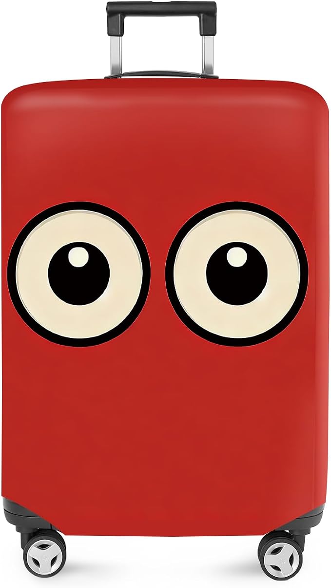 ANNA QUEEN Funny Cartoon Eyes Luggage Cover, Travel Suitcase Cover