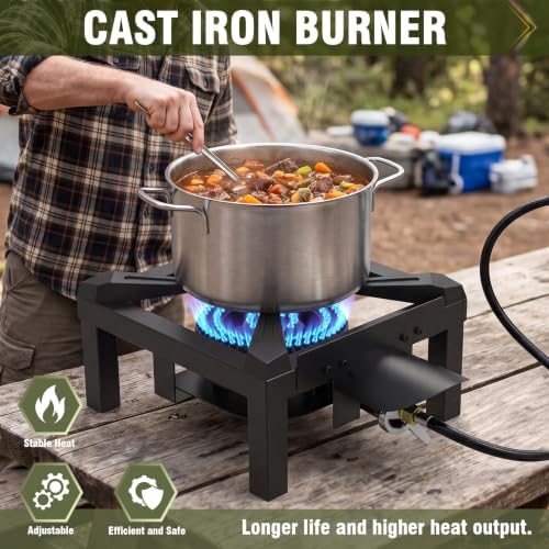 BESTFIRE Propane Burner 100K BTU for Outdoor Cooking