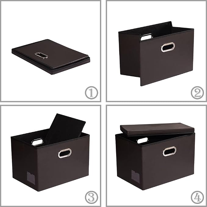 PRANDOM Large Stackable Storage Boxes