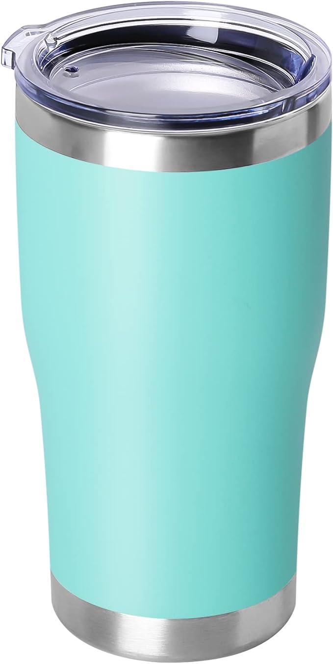 DOMICARE 20oz Tumbler with Lid Stainless Steel Tumblers Bulk, Double Wall