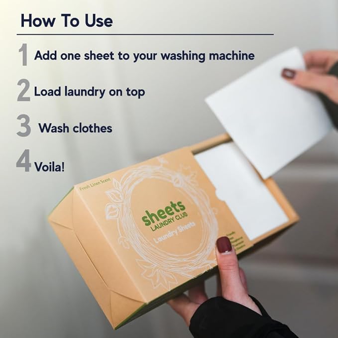 Sheets Laundry Club Laundry Detergent Sheets, 100 Loads