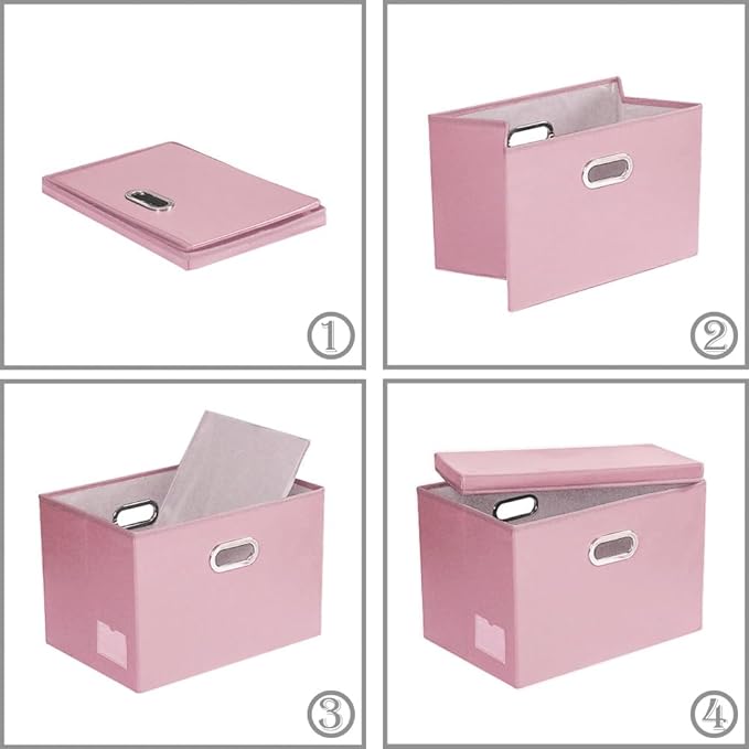 PRANDOM Large Stackable Storage Bins