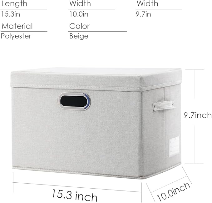 PRANDOM Collapsible Storage Bin