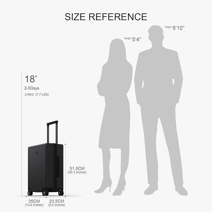 LEVEL8 Carry on Luggage Airline Approved, Small Carry-on Suitcases