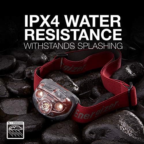 Energizer PRO-315 LED Headlamp, IPX4 Water Resistant Headlamps, High-Performance Head Light for Outdoors, Camping, Running, Storm, Survival LED Light for Emergencies (Batteries Included)