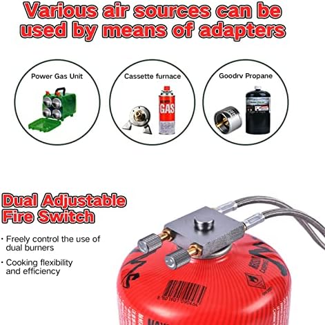 BRS-32 Portable Camping Stove, Foldable, Adjustable Control, and Carrying Case Included - Experience Hassle-Free Outdoor Cooking