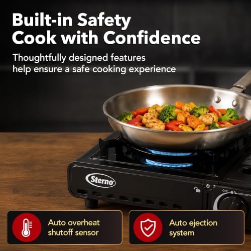 Sterno Portable Butane Stove with Carrying Case