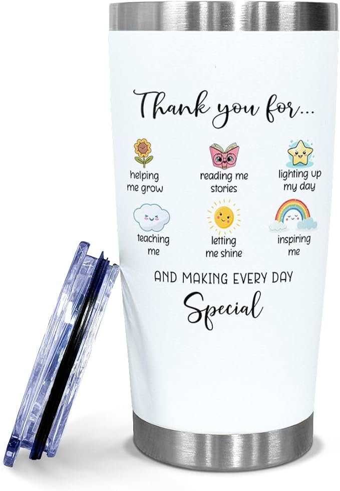 Teacher Appreciation Gifts from Student – Thank You Tumbler for Women Men Teachers – End of Year, Christmas, Birthday, Back to School Gift for Preschool, Kindergarten, Elementary Educators