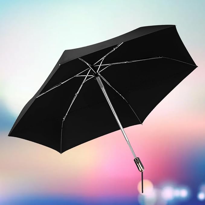 Goothdurs Mini Travel Compact Automatic Umbrella Small Lightweight Folding Rain