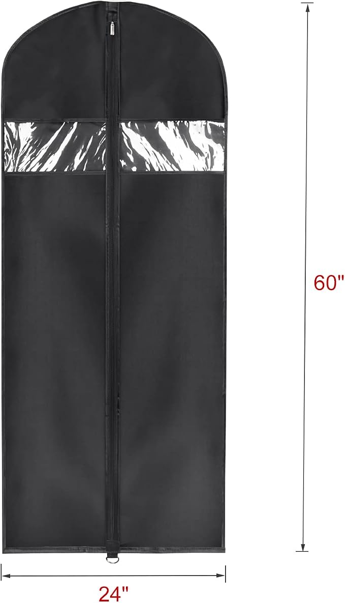 Univivi Garment Bag Suit Bag for Storage and Travel 60 inches, Lightweight