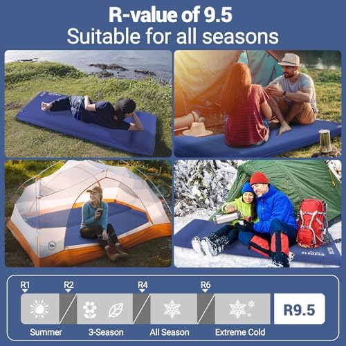 Elegear Self Inflating Sleeping Pad with Electric Pump Memory Foam 3.15"