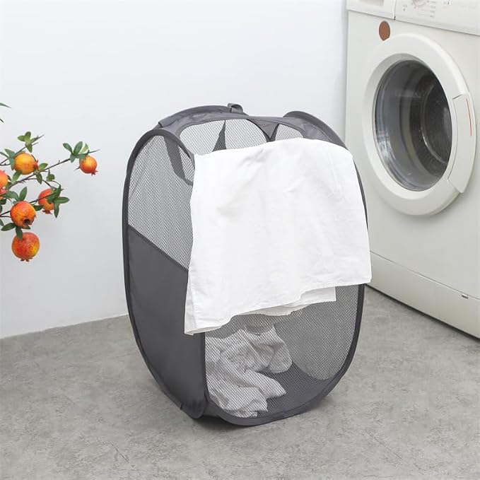 Pop Up Hampers 3 Pack with Extra Large Laundry Bags 6 Pack, Varied Colors