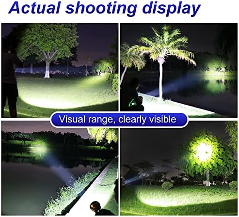Coon Hunting Lights,High Power LED Headlamp,Super Bright Rechargeable Headlight,Waterproof Outdoor Spotlight Flashlight,Portable Green red Head lamp for Fishing Camping