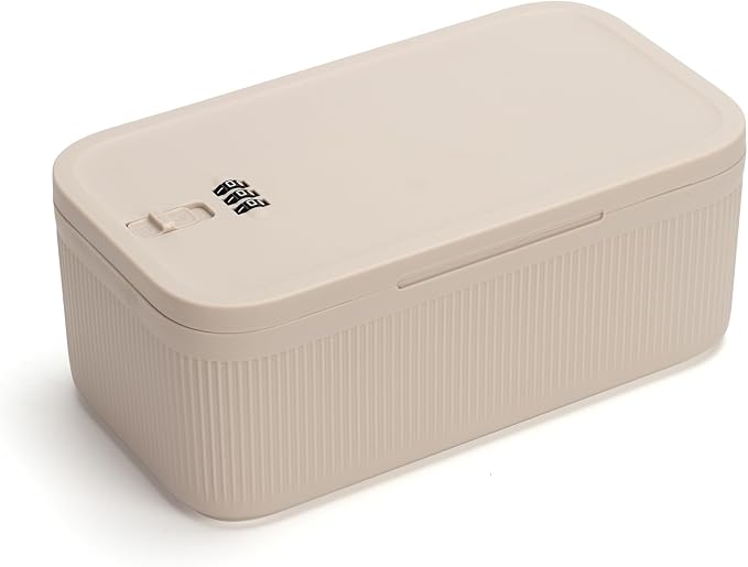 SANIDIKA Lockable Storage Box, Locking Medicine Box, Cell Phone Locked Jail