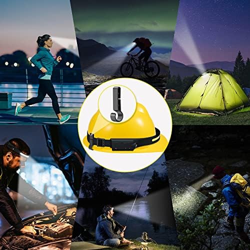 Rechargeable Headlamp 3PCS, 230° LED Head Lamp, Head Lights for Forehead