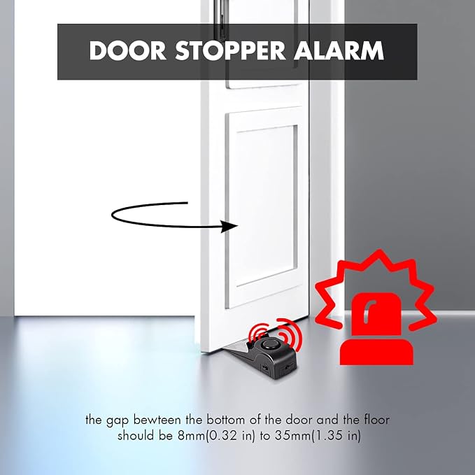 Door Stop Alarm, Door Stopper Security