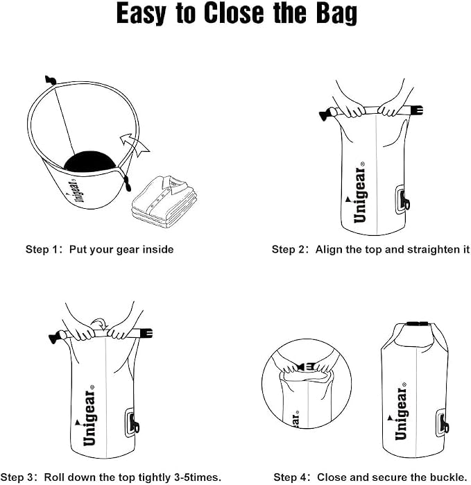 Unigear Dry Bag Waterproof, 2L/5L/10L/20L/30L/40L Floating and Lightweight Bags