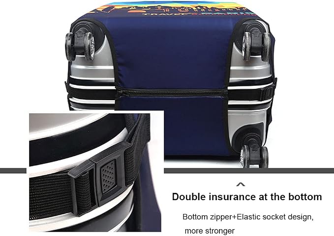 MosaiRudo Thicker Luggage Cover Elastic Suitcase Cover Protector Fits 18-32